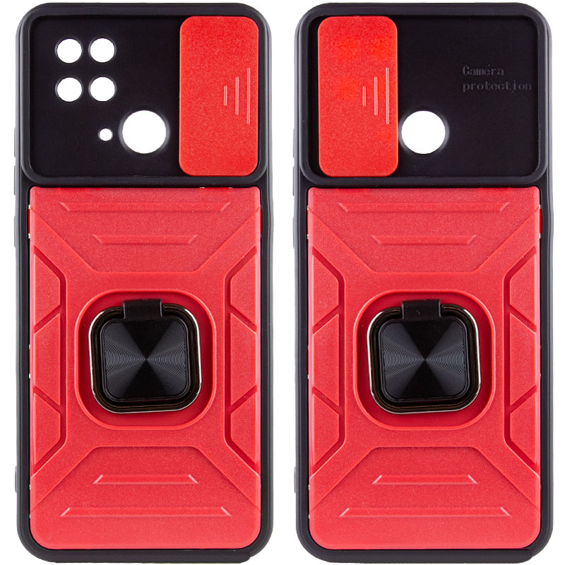 Удароміцний чохол Camshield Flash Ring для для Xiaomi Redmi 10C (Red)