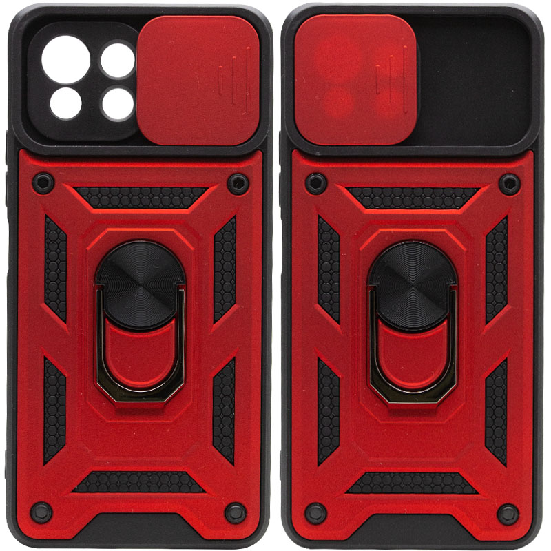 Ударопрочный чехол Camshield Serge Ring для Xiaomi Mi 11 Lite (Красный)