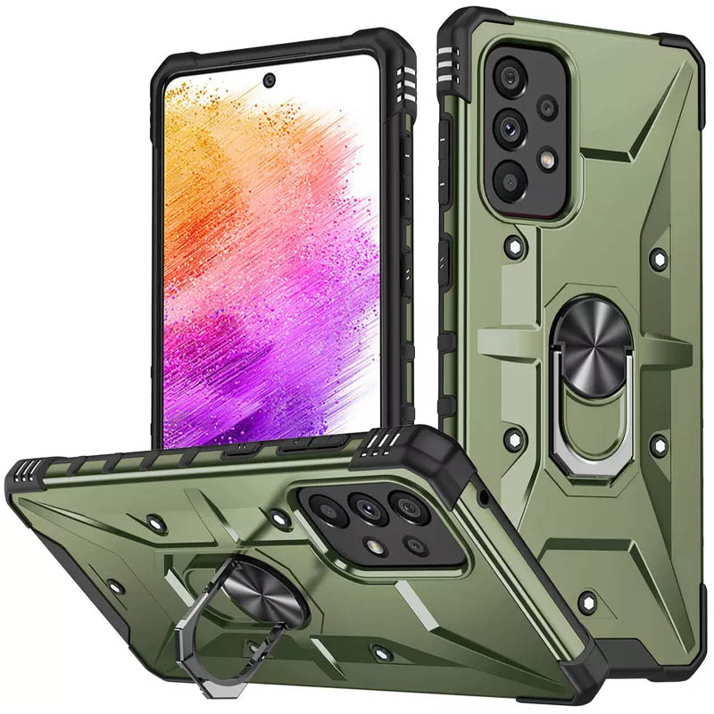 Ударопрочный чехол Pathfinder Ring для Samsung Galaxy A33 5G (Зеленый / Army Green)