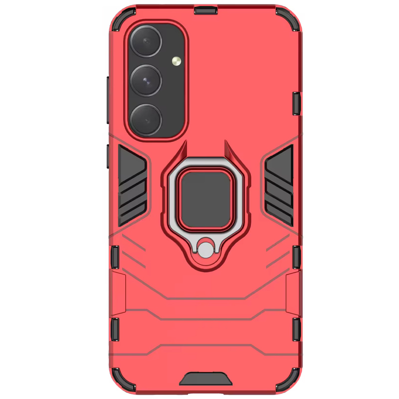 Ударопрочный чехол Transformer Ring for Magnet для Samsung Galaxy A35 (Красный / Dante Red)