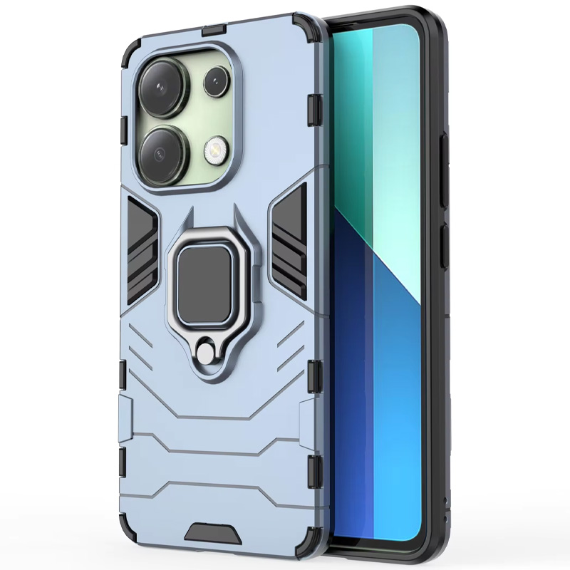 Ударостійкий чохол Transformer Ring for Magnet для для Xiaomi Redmi Note 13R Pro (Сірий / Metal slate)