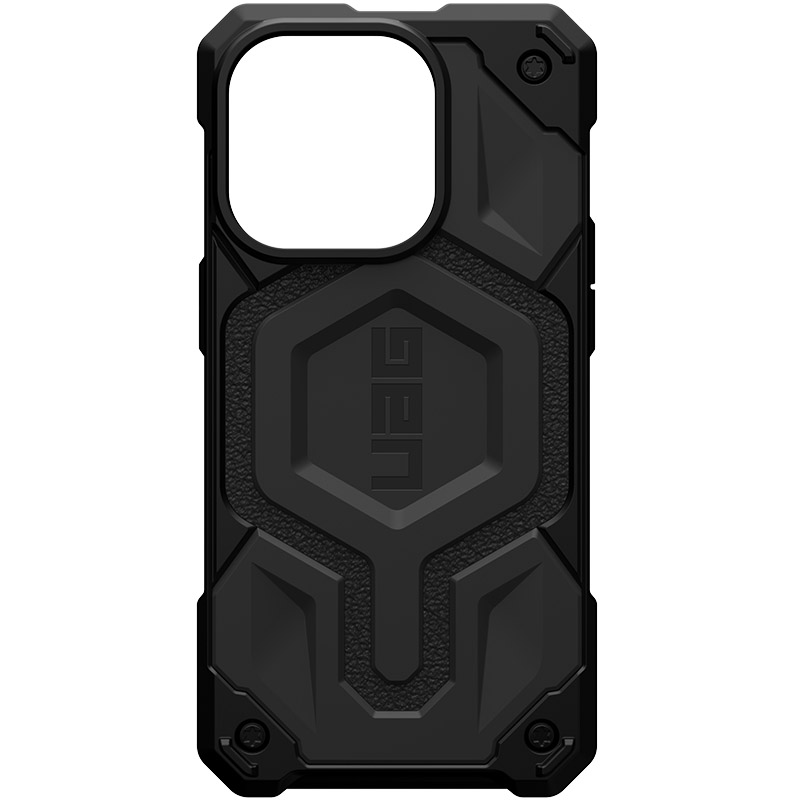 Ударопрочный чехол UAG Monarch Pro with MagSafe Leather для Apple iPhone 15 Plus / 14 Plus (6.7") (Черный)