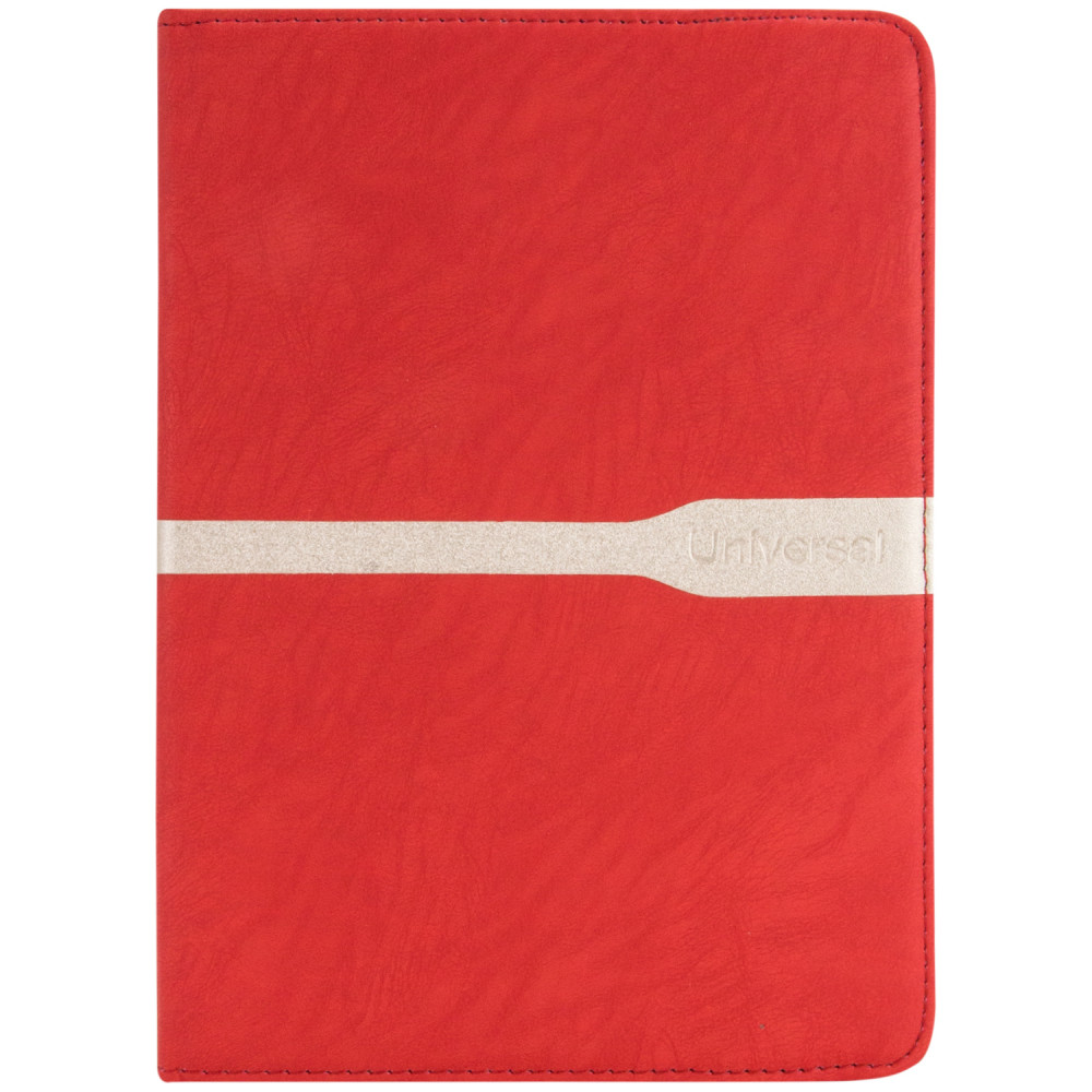 Универсальный чехол книжка для планшета 9-10" с полосой (Красный)