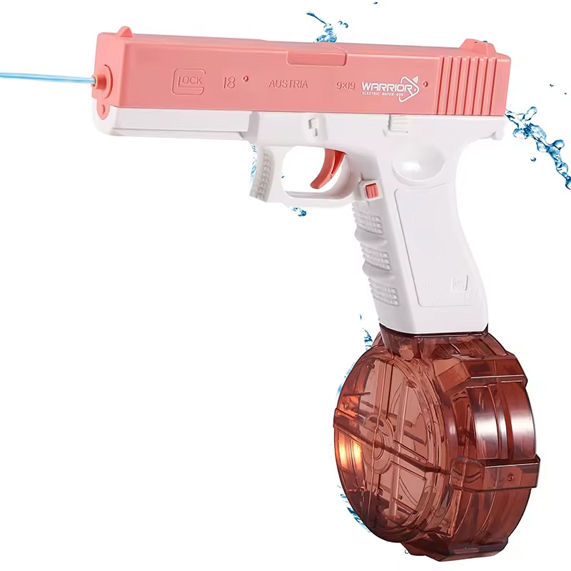 Водный аккумуляторный пистолет Glock Water Gun (250ml) with lithium battery (Pink)