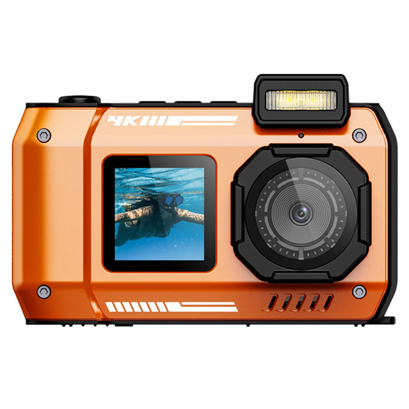 Водонепроницаемая цифровая камера D50 (IP68) (Orange)