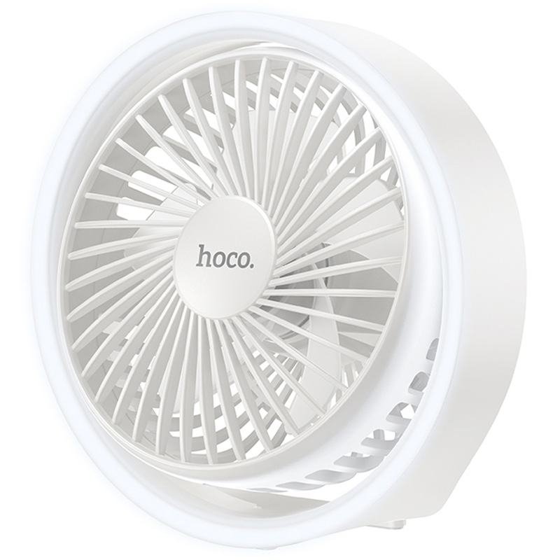 Портативный вентилятор Hoco HX22 Elegant desktop fan 1800 mAh (White)