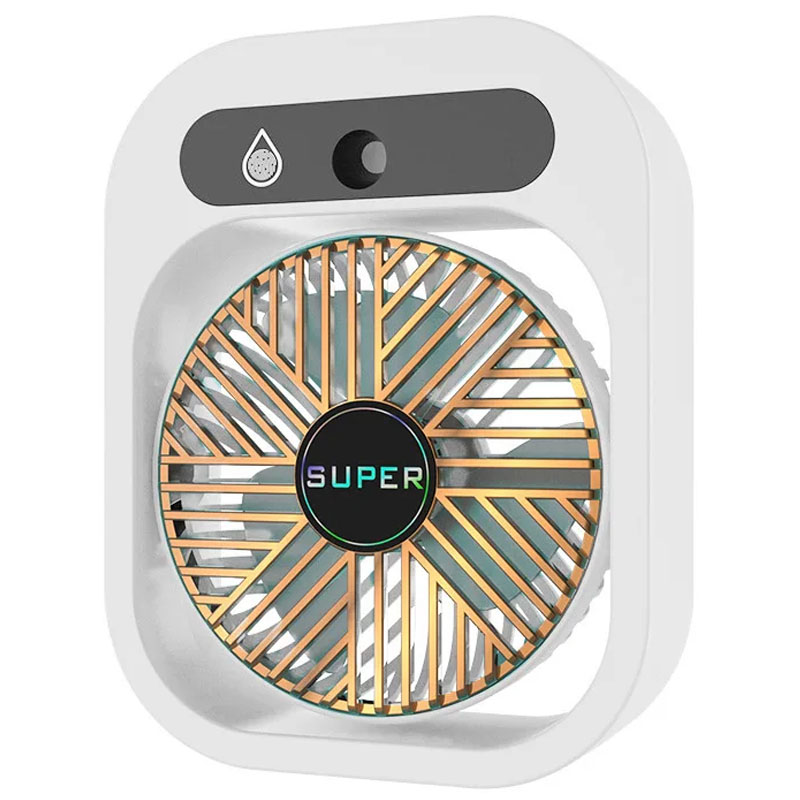 Настольный вентилятор Q8 с водяным охлаждением 1200 mAh (White)