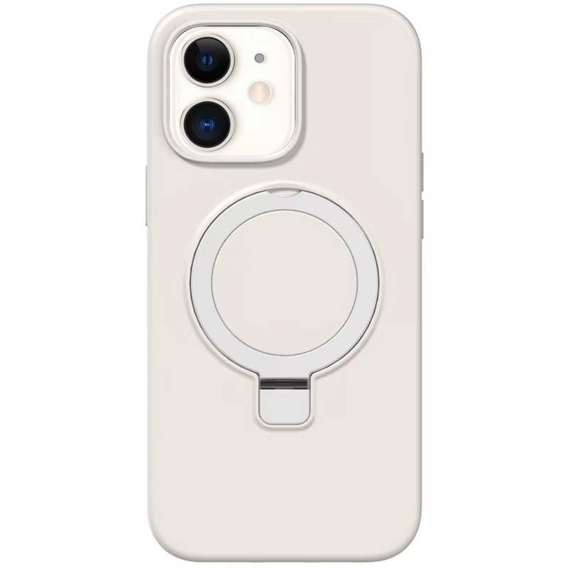 Чохол Silicone Case Full Protective NO LOGO with Ring для Apple iPhone 11 (6.1") (White)
