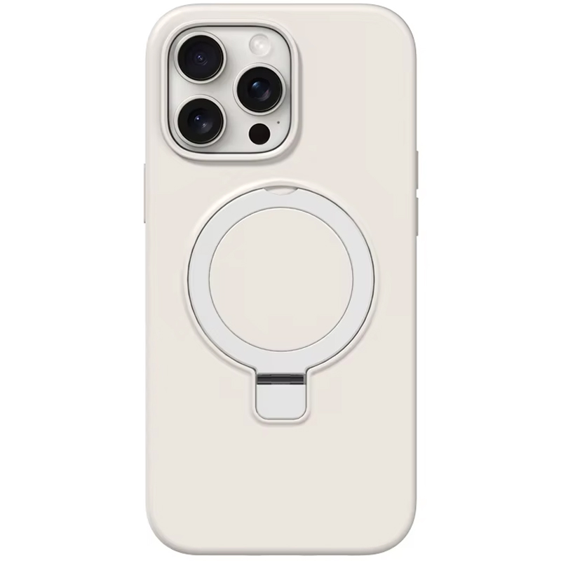 Чохол Silicone Case Full Protective NO LOGO with Ring для Apple iPhone 14 Pro (6.1") (White)