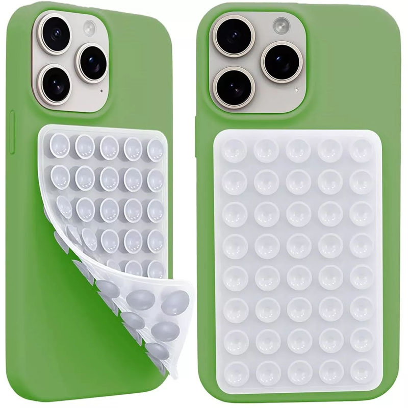 Тримач-присоска для телефона Double Side Silicone 100*64мм (White)
