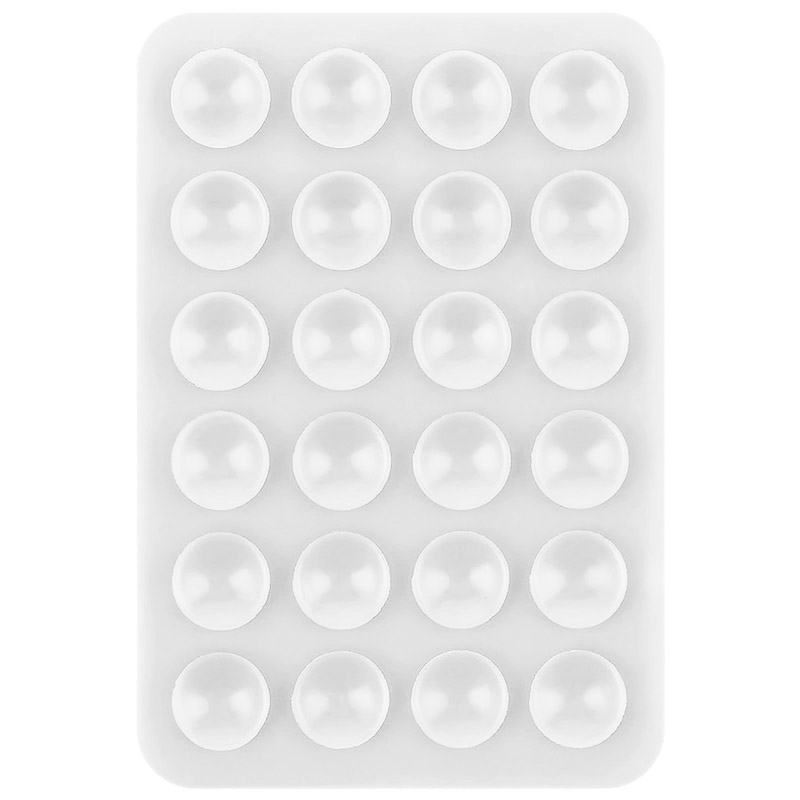 Держатель-присоска для телефона Double Side Silicone 80*55мм (White)