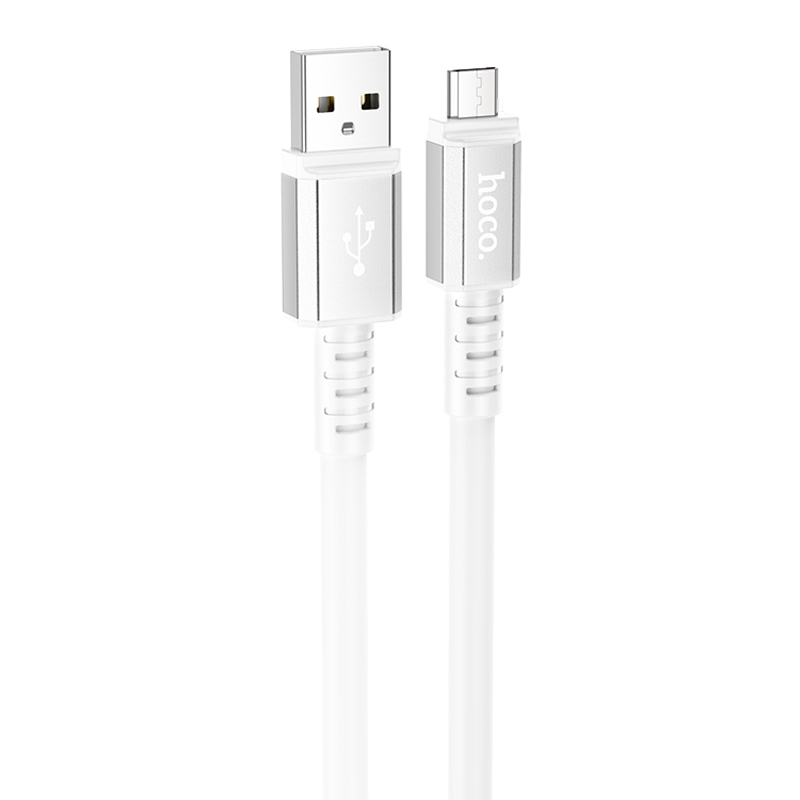 Дата кабель Hoco X85 Strength USB to MicroUSB (1m) (White)