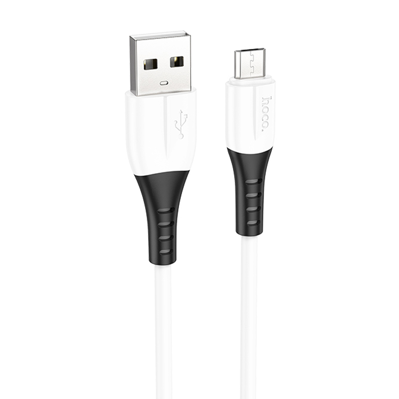 Дата кабель Hoco X82 Silicone USB to MicroUSB (1m) (White)