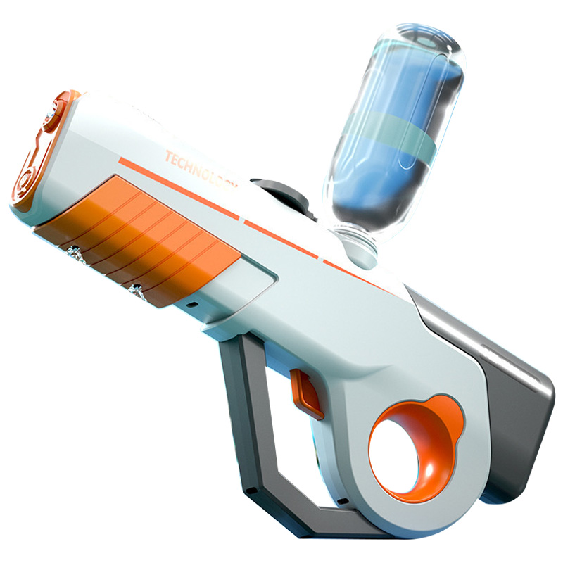 Водний акумуляторний автомат Water Gun 8002C (600ml) with lithium battery (White / Orange)