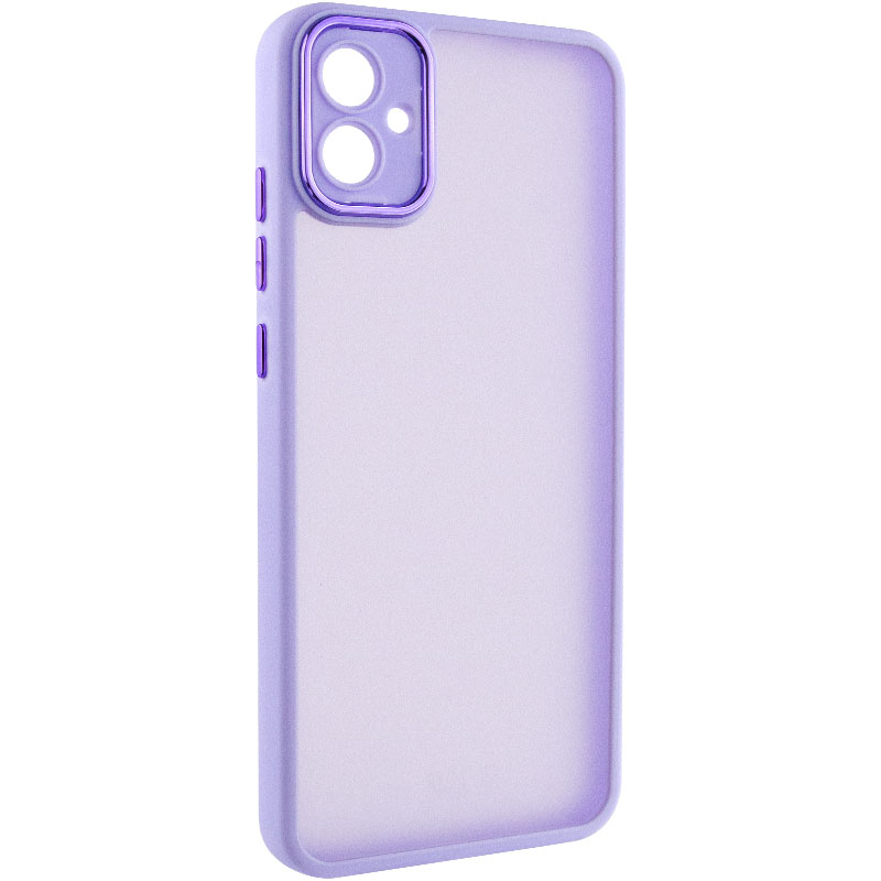 TPU+PC чехол Accent для Samsung Galaxy A05 (White / Purple)