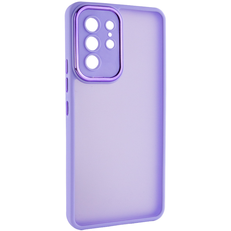 TPU+PC чехол Accent для Samsung Galaxy S24 Ultra (White / Purple)