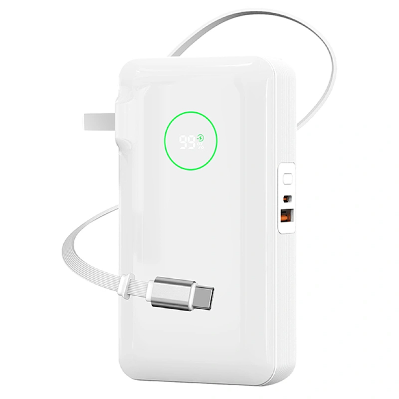 Портативное ЗУ Power Bank WIWU Wi-P049 PD20W with cable 10000 mAh (White)
