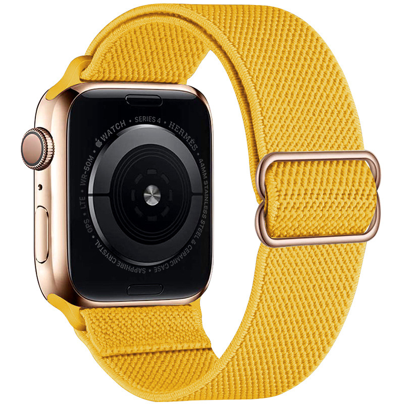 Ремінець тканинний з затяжкою для Apple Watch 38/40mm (Yellow)