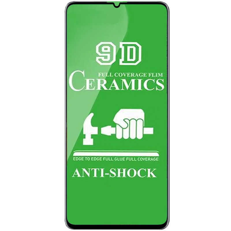 Защитная пленка Ceramics 9D для Samsung Galaxy A41 (Черный)