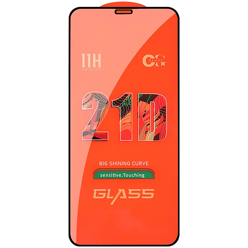 Защитное стекло 2.5D CP+ (full glue) для Apple iPhone 12 Pro / 12 (6.1") (Черный)