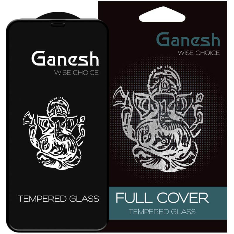 Защитное стекло Ganesh (Full Cover) для Apple iPhone 11 Pro / X / XS (5.8") (Черный)