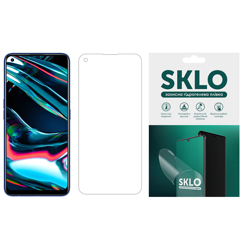 Защитная гидрогелевая пленка SKLO (экран) для Realme 10 4G (Прозрачный)