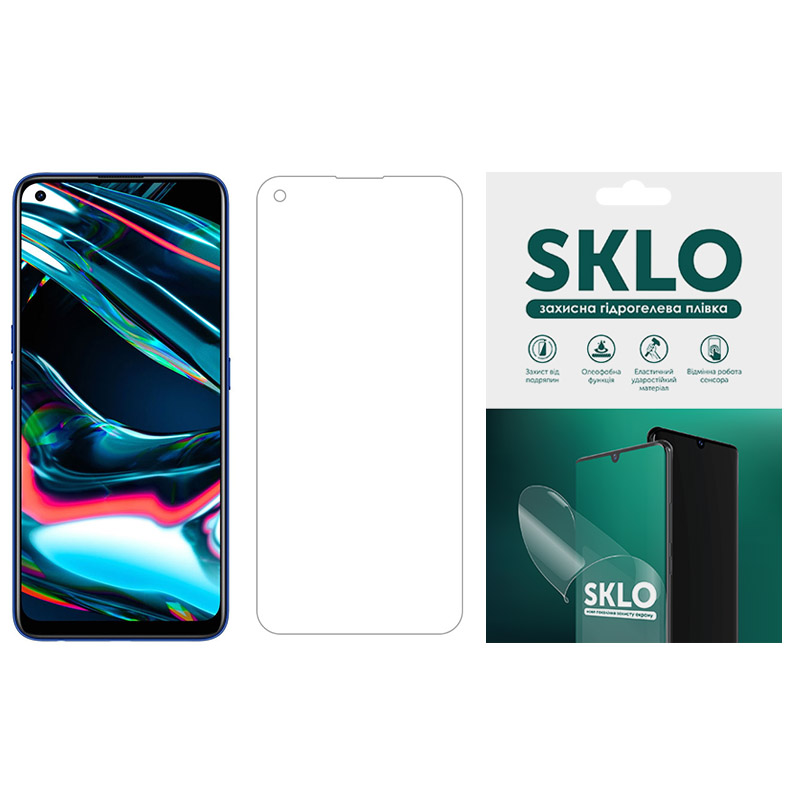 Защитная гидрогелевая пленка SKLO (экран) для Realme 9 5G (Матовый)