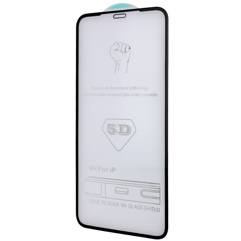 Защитное стекло 5D Hard (full glue) (тех.пак) для Apple iPhone 13 / 13 Pro (6.1") (Черный)