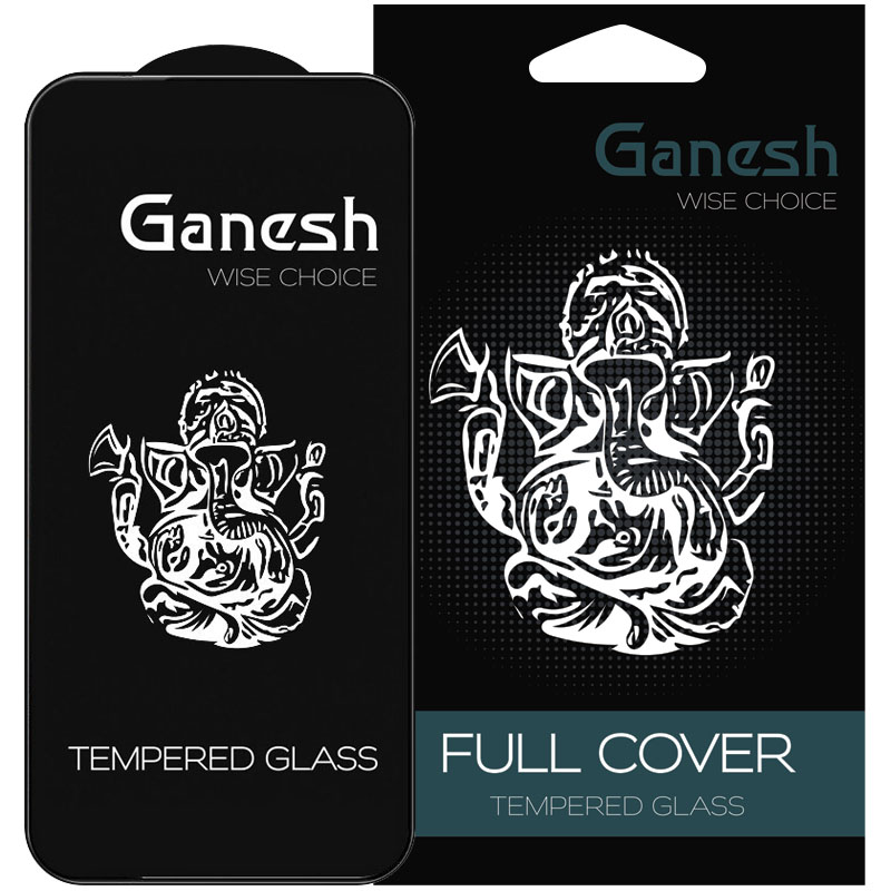 Защитное стекло Ganesh (Full Cover) для Apple iPhone 14 (6.1") (Черный)