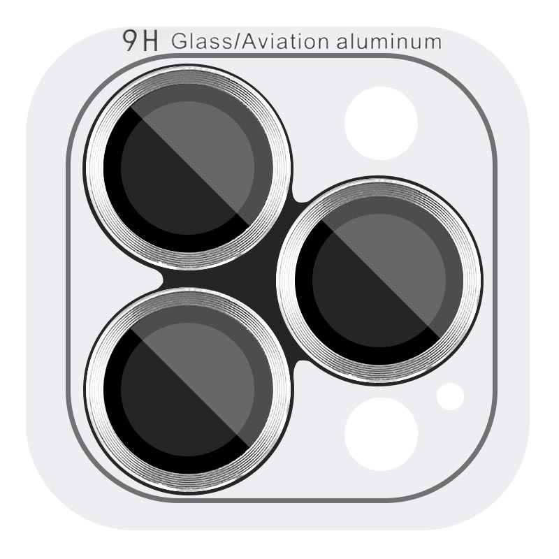 Захисне скло Metal Classic на камеру (в упак.) для Apple iPhone 12 Pro (Срібний / Silver)