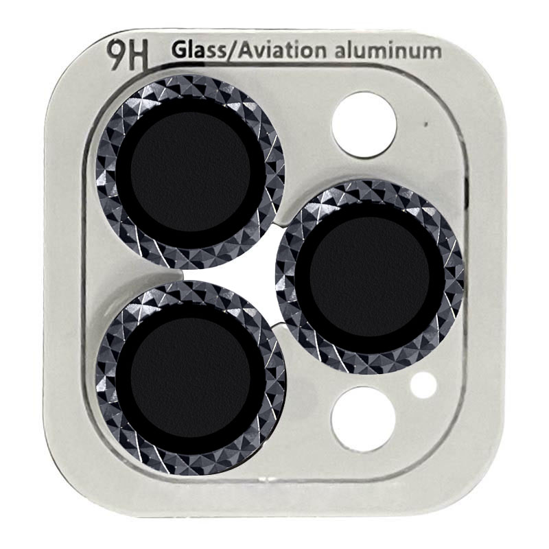 Защитное стекло Metal Shine на камеру (в упак.) для Apple iPhone 12 Pro / 11 Pro / 11 Pro Max (Темно-Серый / Graphite)