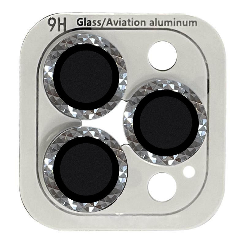 Захисне скло Metal Shine на камеру (в упак.) для Apple iPhone 12 Pro Max (Срібний / Silver)