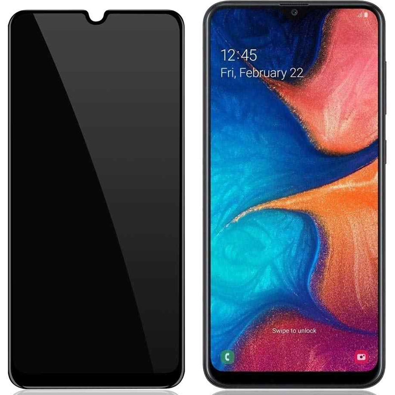 Защитное стекло Privacy 5D (full glue) для Samsung Galaxy A14 4G/5G (Черный)