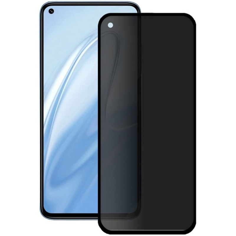Защитное стекло Privacy 5D (full glue) для Xiaomi Redmi Note 9 / Redmi 10X / Note 9T / Note 9 5G (Черный)