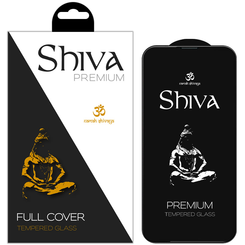 Защитное стекло Shiva (Full Cover) для Apple iPhone 13 Pro Max / 14 Plus (6.7") (Черный)