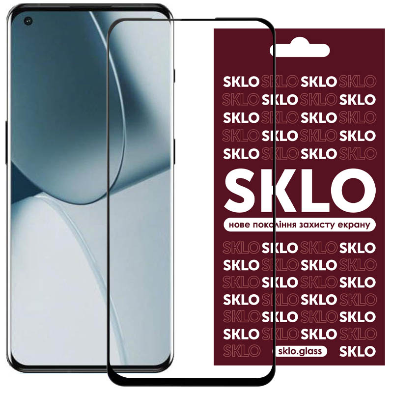 Захисне скло SKLO 3D (full glue) для OnePlus 10T (Чорний)