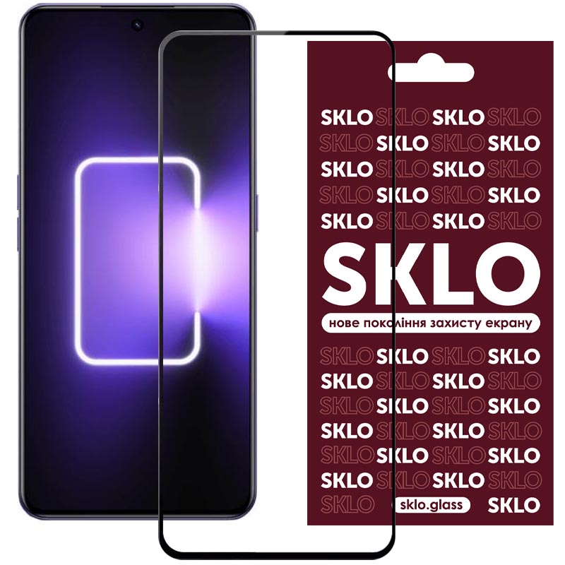 Защитное стекло SKLO 3D (full glue) для Realme GT Neo 5 / 5 SE / GT3 / GT5 (Черный)