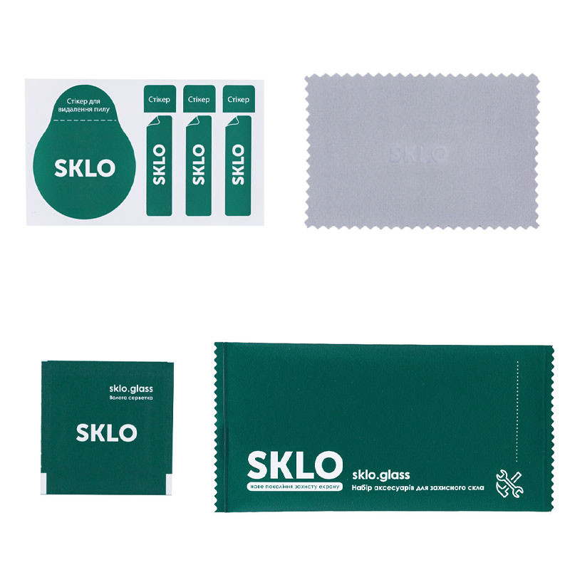 Защитное стекло SKLO 3D (full glue) для TECNO Spark 8 Pro Черный на onecase.com.ua
