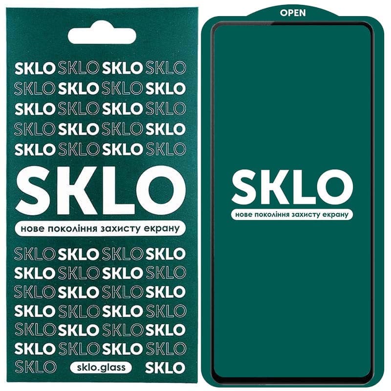 Защитное стекло SKLO 5D для Samsung Galaxy S24 FE (Черный)