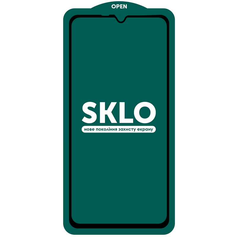 Защитное стекло SKLO 5D (full glue) (тех.пак) для Xiaomi Redmi Note 11S (Черный)
