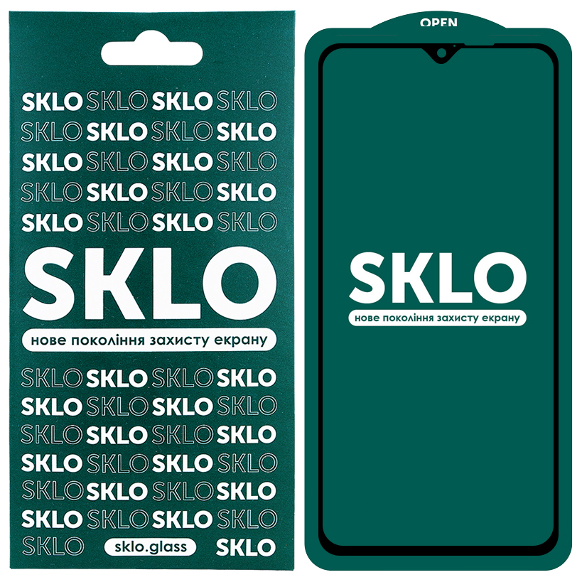 Защитное стекло SKLO 5D (full glue) для Xiaomi Redmi Note 8 Pro
