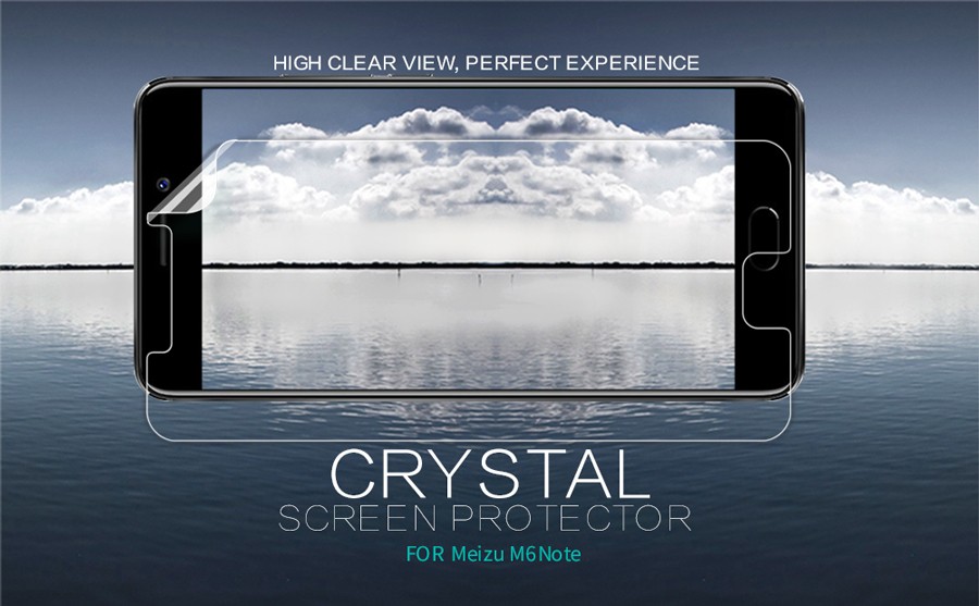 Защитная пленка Nillkin Crystal для Meizu M6 Note (Анти-отпечатки)