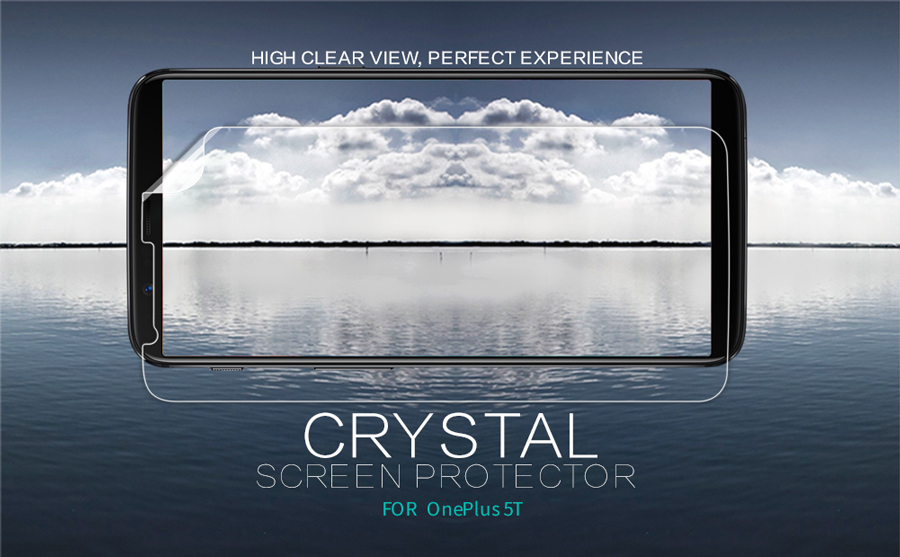Защитная пленка Nillkin Crystal для OnePlus 5T (Анти-отпечатки)