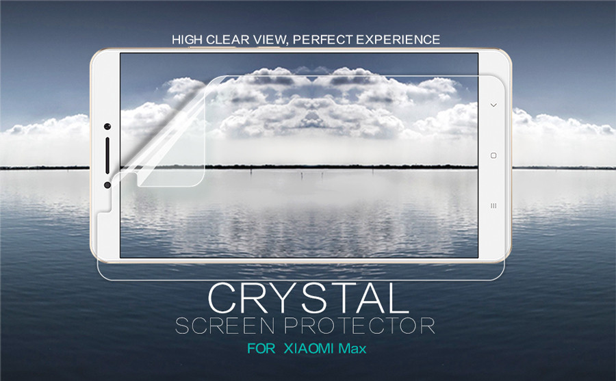 Защитная пленка Nillkin Crystal для Xiaomi Mi Max / Mi Max 2 (Анти-отпечатки)