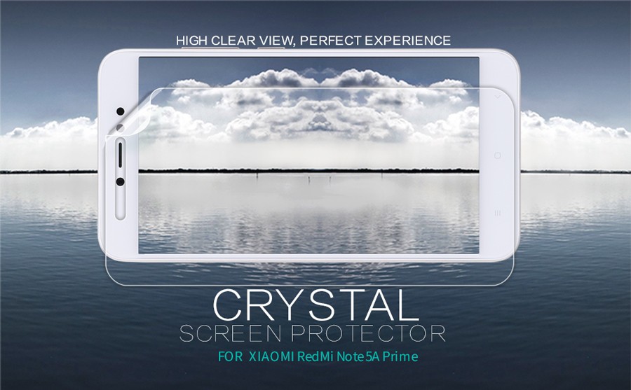 Защитная пленка Nillkin Crystal для Xiaomi Redmi Note 5A Prime / Redmi Y1 (Анти-отпечатки)