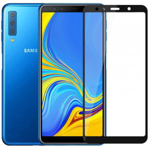 Захисне скло 2.5D CP+ (full glue) для Samsung Galaxy A7 (2018) (A750)