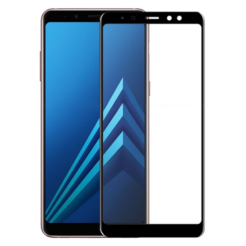 Защитное стекло 2.5D CP+ (full glue) для Samsung Galaxy A6 (2018) (Черный)