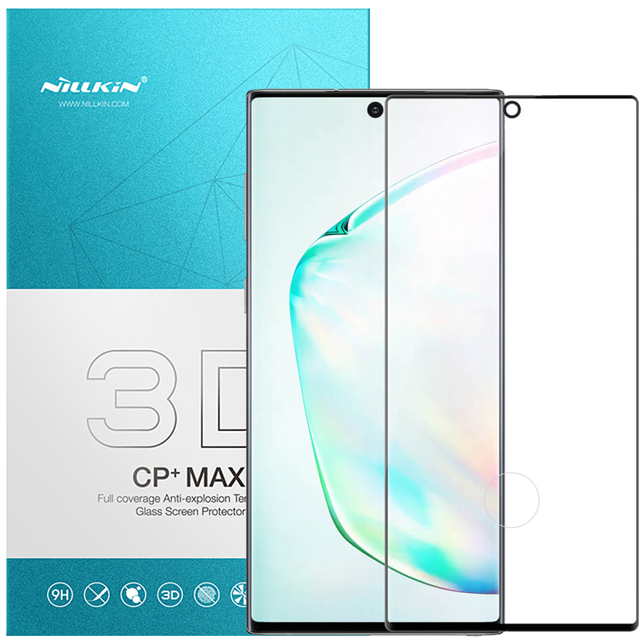 Защитное стекло Nillkin (CP+ max 3D) для Samsung Galaxy Note 10 Plus (Черный)