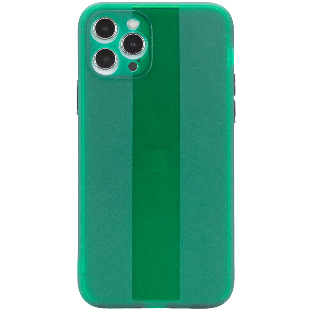 Чохол TPU Glossy Line Full Camera для Apple iPhone 12 Pro (6.1'') (Зелений)
