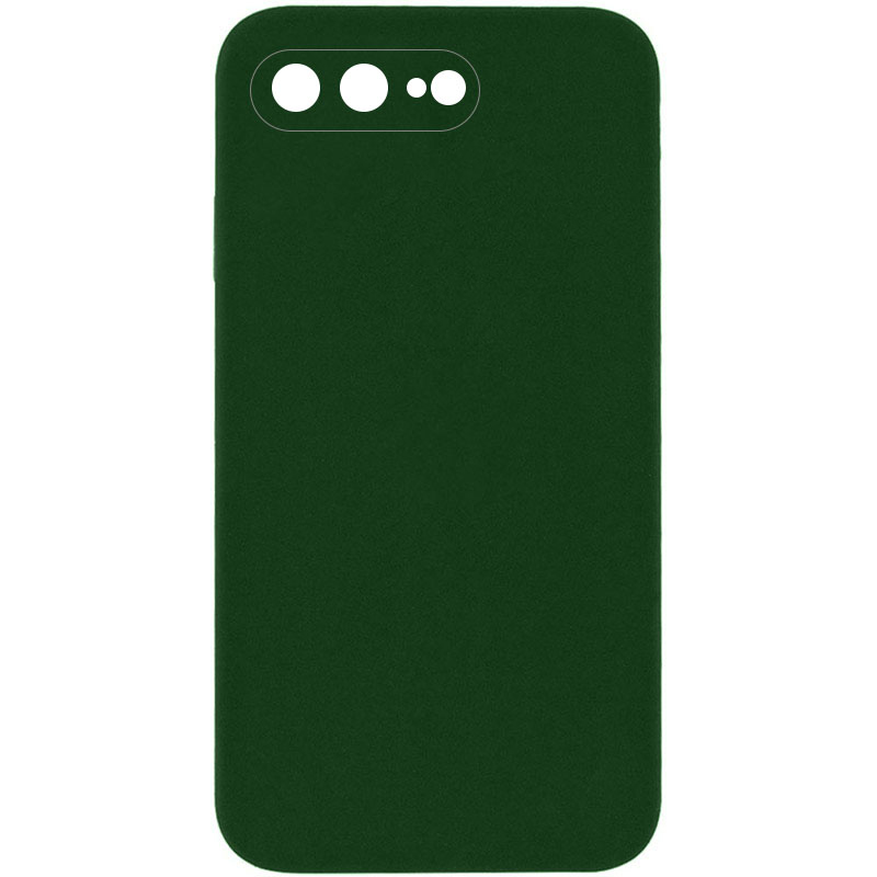 Silicone Case Square Full Camera Protective (AA) NOLOGO для Apple iPhone 7 plus (5.5') (Зеленый / Army green)